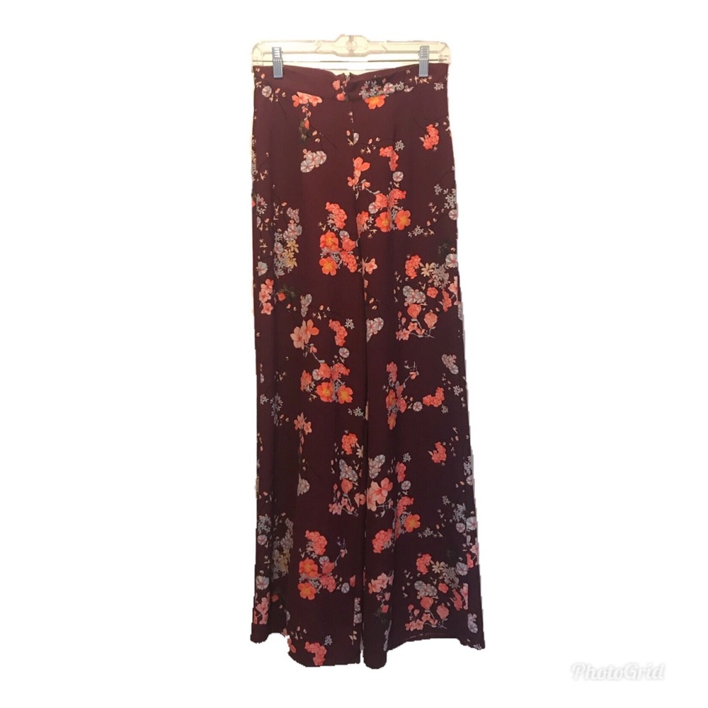 Wideleg Floral Print